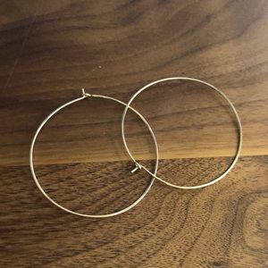SELL BY 11/8 - Minoux Medium Round Slender Hoops